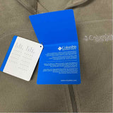 Columbia Size L Tan Fleece Polyester Solid Men's Vest