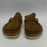 Birkenstock Size 38-7.5 Women's Brown Solid Slide Shoes