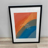 Beige-Multi Wall Decor "You are worthy of Love