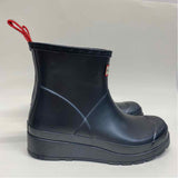 Hunter Size 7 Women's Gray Solid Rain Booties
