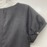 Gap Size 4- S Women's Gray Solid Short Sleeve Dress