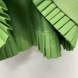Next Size 12-M Women's Green Solid Faux Wrap Dress