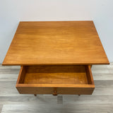 Side Brown Wood Table