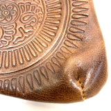 Patricia Nash Brown Embossed Leather Clutch