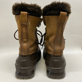 Sorel Women's Size 9 Brown-Tan Color Block Lace Up Boots