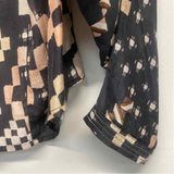 Mariacher Size S Women's Black-Multi Pattern Pullover Blouse