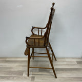 Antique Brown Wood High Chair