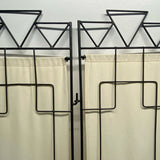 Black-Beige Iron Screen