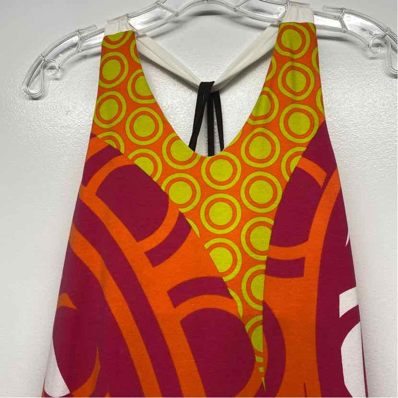 Title Nine Size M Women's Pink-Multi Pattern A Line Dress