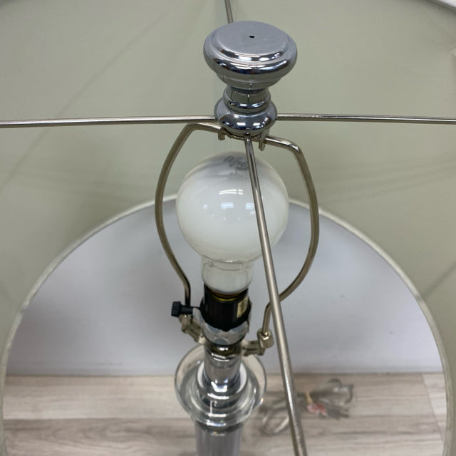 Table Top Silver Metal Lamp