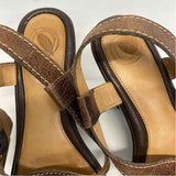 Nurture Size 9 Women's Brown Stitches Heel Sandals