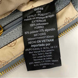 Guess Light Blue Embossed Handbag