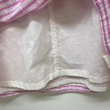 Nine West Size M-10 Women's Pink-White Stripe Sleeveless Dress