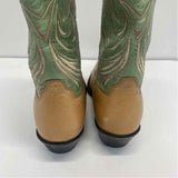 Ariat Size 6.5 Women's Beige-Green Embroidered Western Boots