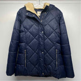 G.H.Bass & Co. Women's Size M Navy Solid Zip Up/Hoodie Coat