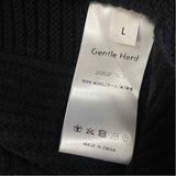 Gentle Herd Size L Women's Black Solid Turtle Neck Sleeveless Top