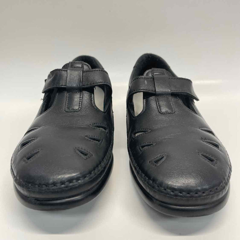 SAS Size 10 Women's Black Cut Out Slip On Shoes