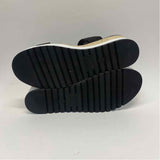 Madden NYC Size 8 Women's Black-Tan Color Block Platform Sandals