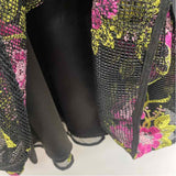 Tahari Arthur Levine Size 4-S Women's Black-Multi Floral A Line Dress