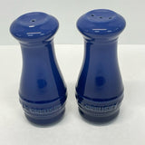 Le Creuset Blue Ceramic Salt & Pepper Shakers