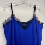 BCBGMaxazria Size L Women's Blue Solid Slip Dress