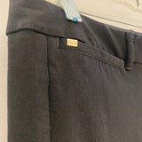 White House Black Market Women's Size 6 Black Solid Cropped Capri