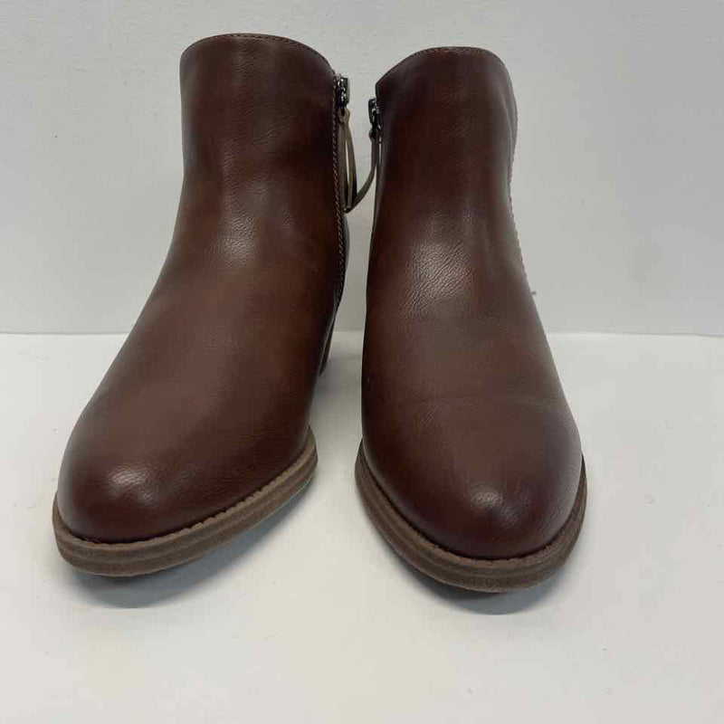 Naturalizer Soul Size 8.5 Women's Cappucino Solid Ankle Booties