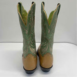 Ariat Size 6.5 Women's Beige-Green Embroidered Western Boots