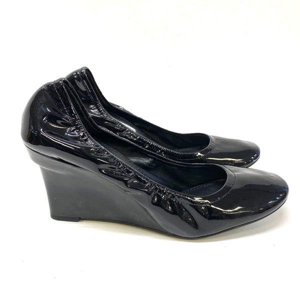 Vera Wang Lavender Women's Size 8.5 Black Solid Wedge Shoes