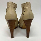 Stuart Weitzman Size 7 Women's Tan Solid High Heel Shoes