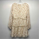 Altar'd State Size L Women's beige- brown Floral Empire Waist Dress