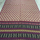 Tibet Red Yak Wool Elephants Fringed Shawl