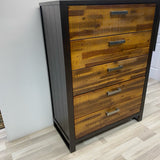 Brown Wood Dressers/Chest with 5 Drawers
