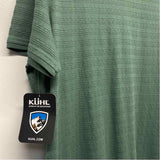 Kuhl Size Xl Women's Green Solid T-Shirt Dress