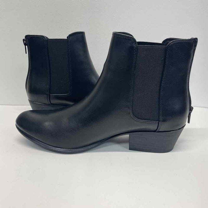 Esprit Size 9 Women's Black Solid Zip Up Booties