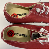 Converse Size 10 Women's Red Solid Lace Up Sneakers