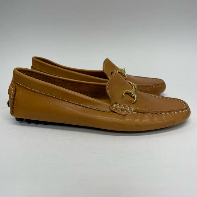 Mercanti Fiorentini Size 7 Women's Caramel Stitches Moccasin Shoes