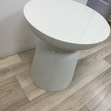 West Elm Side White Metal Table