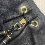 Michael Kors Black Solid Leather Crossbody Crossbody