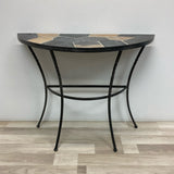 Stand Silver-Multi Metal-Stone Side Table / Stand