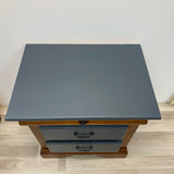 Side Table Progressive Furniture Brown-Gray Solid Wood 3 Drawers