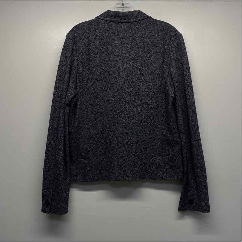 Tommy Hilfiger Women's Size 12-L Navy-White Tweed Blazer Jacket