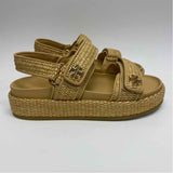 Tory Burch Size 8 Women's Tan Solid Strappy Sandals