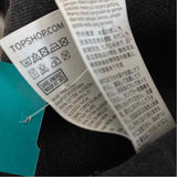 Topshop Women's Size 6-S Black Distressed Button Up Jacket