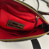 Dooney & Bourke Black Fabric Signature Satchel Handbag