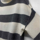 Pilcro - Anthropologie Size XS Women's Gray-White Stripe Pullover Sweater