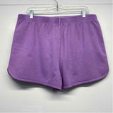 Coach Size L-12 Women's Purple Solid Sweatshorts Shorts