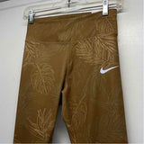 Nike Size S Women's Gold Leaves Leggings Activewear Pants