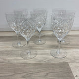 Set of 8 Athantis Clear Lead Crystal Glassware