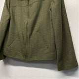 Liz Claiborne Women's Size S Green Tweed Zip Up Jacket